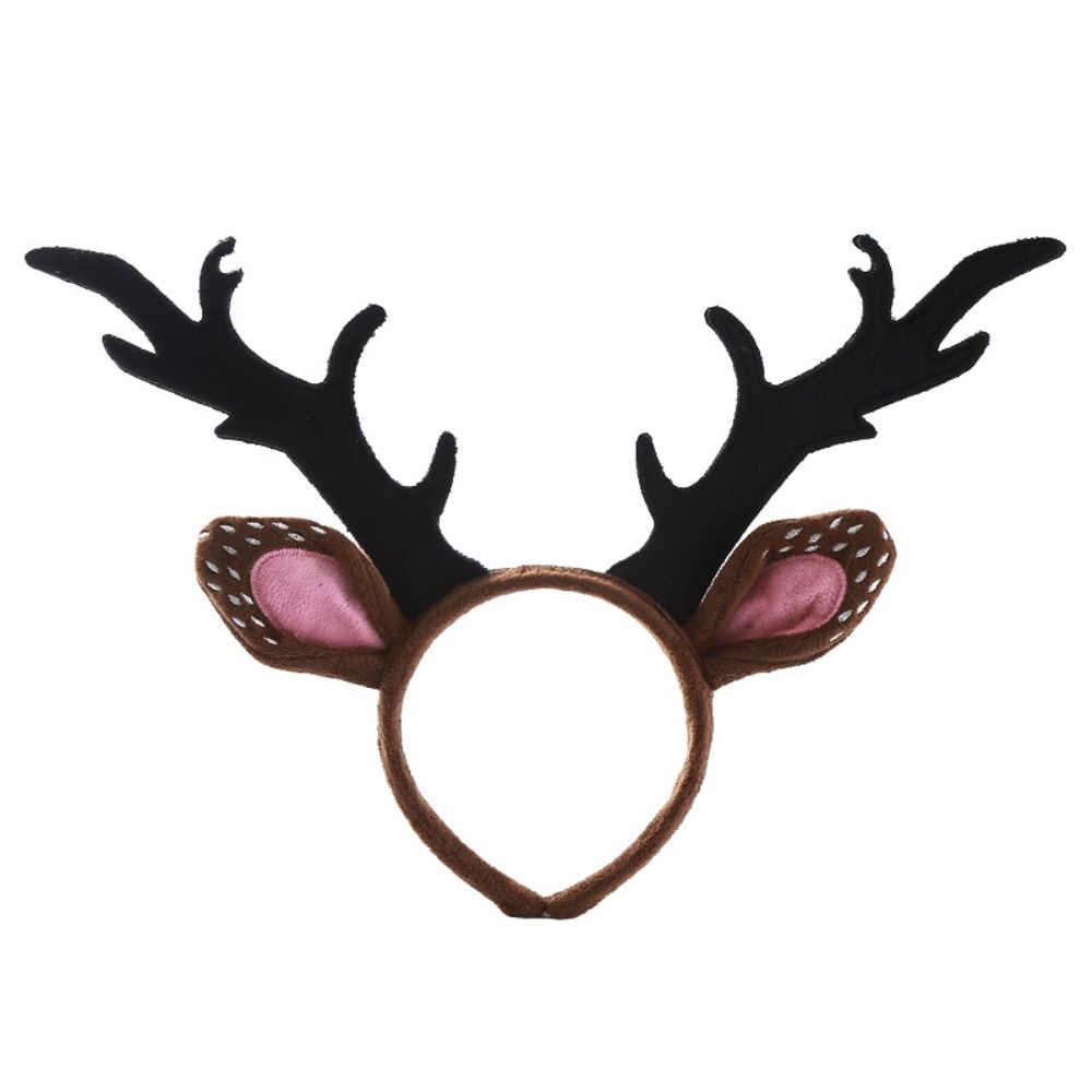 Reindeer Antlers Headband - Modisches Glänzendes Weihnachts-Stirnband Elch Kugel Hirschgeweih
