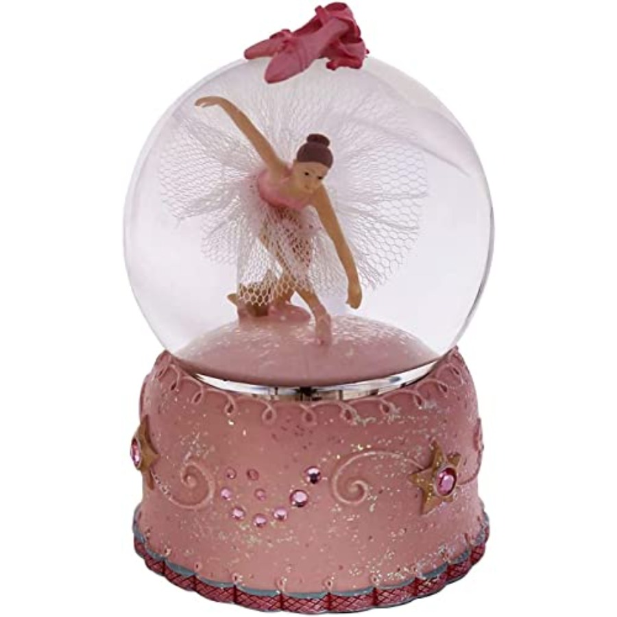 Snow Globe Musical - Ballerina-Mädchen Schwanensee Rotierende Musikalische Schneekugel mit