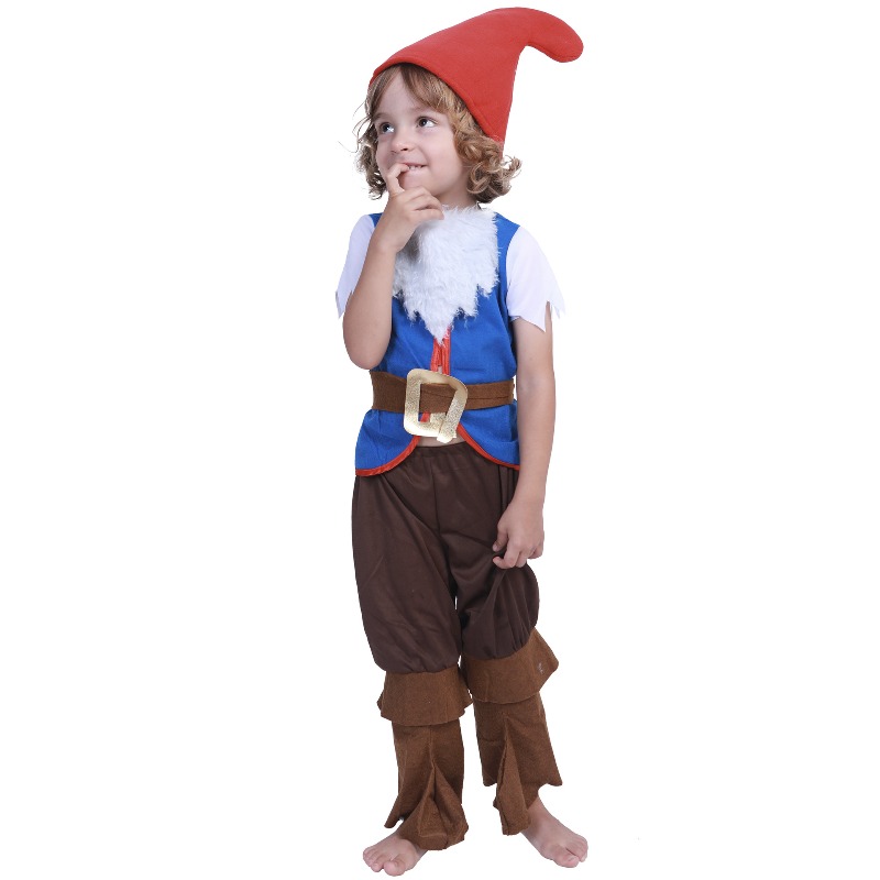 Elf Costume Christmas - Kinder-Pilz-Weihnachtselfen-Kostüm, Kindergarten-Gruppen-Aufführungskleidung, Halloween-Cosplay-Kostüm für Kinder