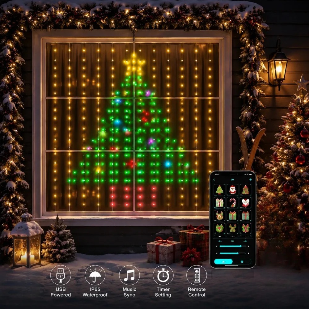 Outdoor LED Pixel Vorhanglicht – Christmas Lights Outdoor Bewertung und Preis