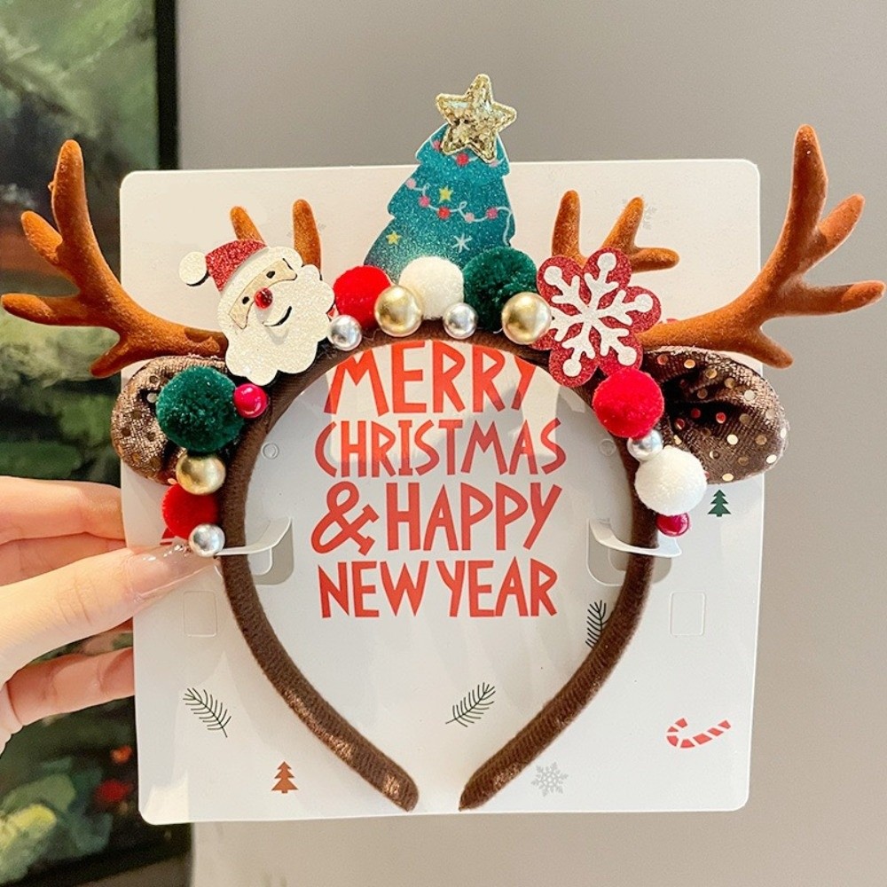 Niedliches rotes Samt-Haarband – Reindeer Antlers Headband Bewertung und Preis