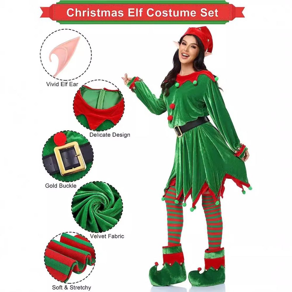 6er-Pack Weihnachtselfen-Kostü – Elf Costume Christmas Bewertung und Preis