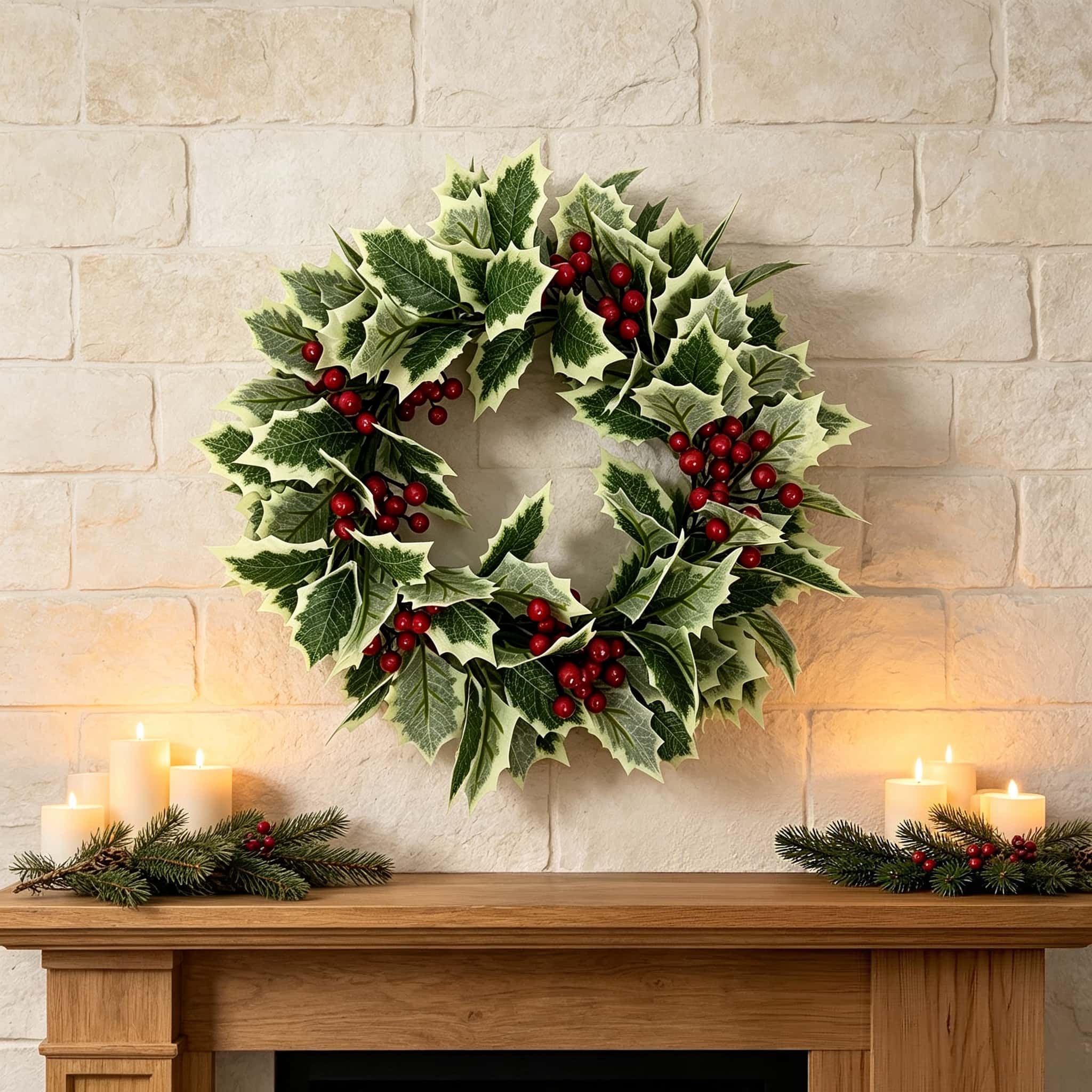 Künstlicher Weihnachtskranz au – Christmas Wreath Fake Bewertung und Preis