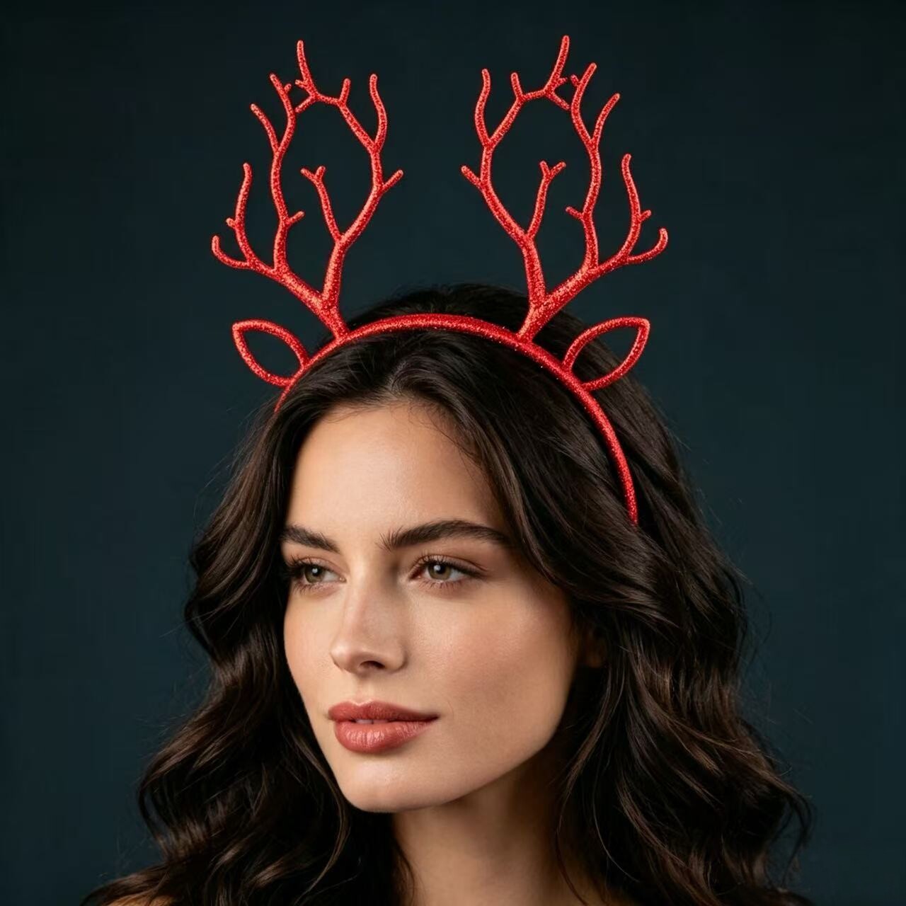 Festliches Weihnachts-Glitzer- – Reindeer Antlers Headband Bewertung und Preis