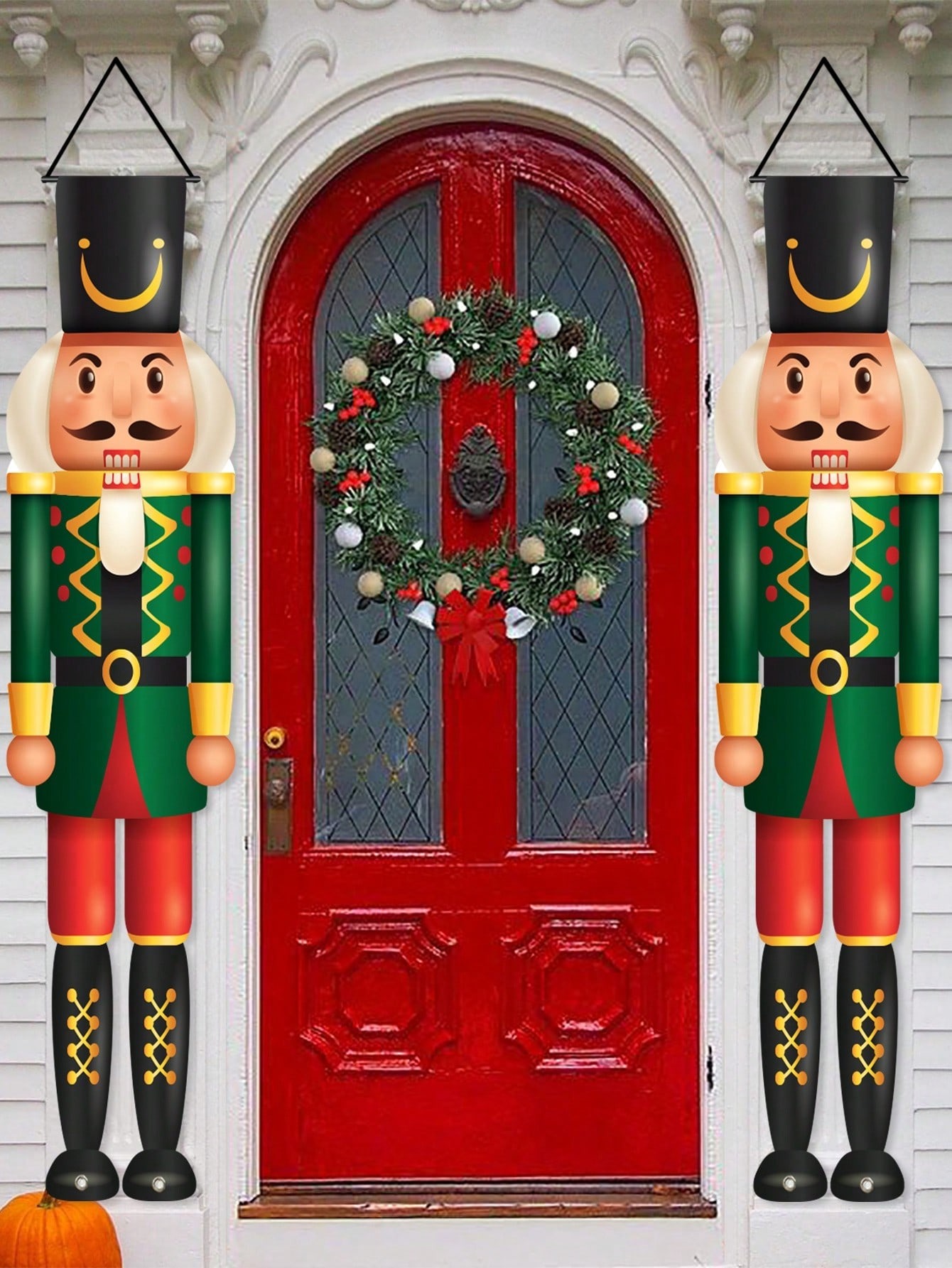 Weihnachts-Veranda-Banner mit  – Nutcracker Figurine Bewertung und Preis