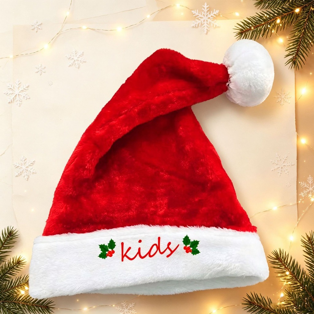 Rote Weihnachtsmützen, Familie – Santa Hat Plush Bewertung und Preis