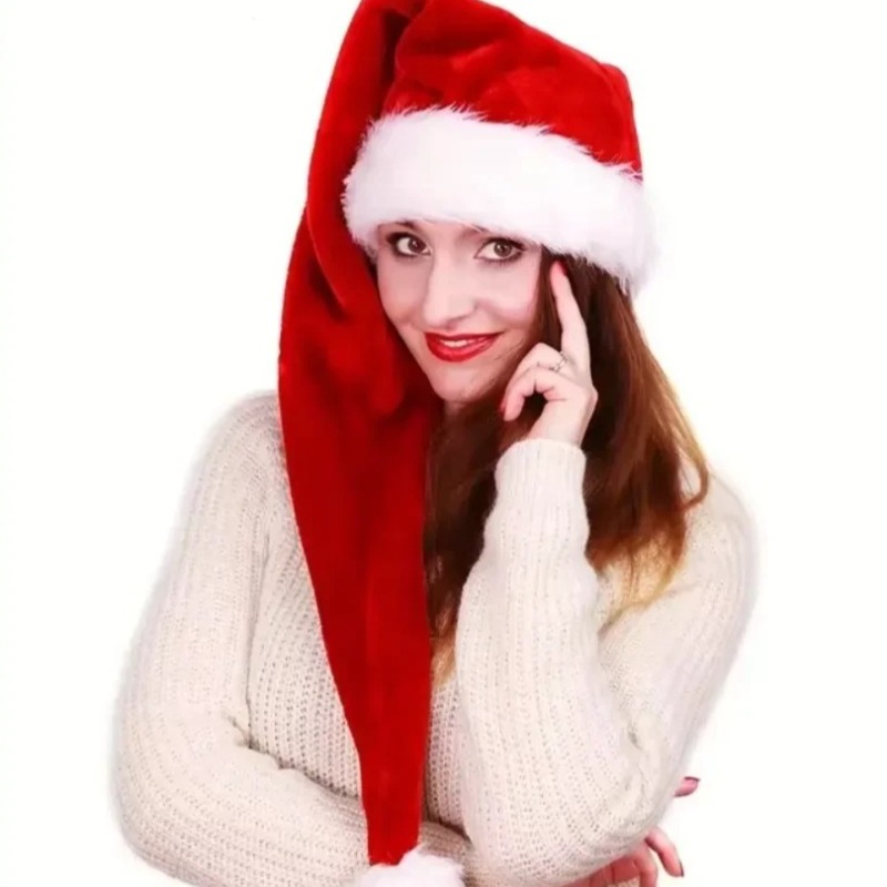 Extra Lange Weihnachtsmütze fü – Santa Hat Plush Bewertung und Preis